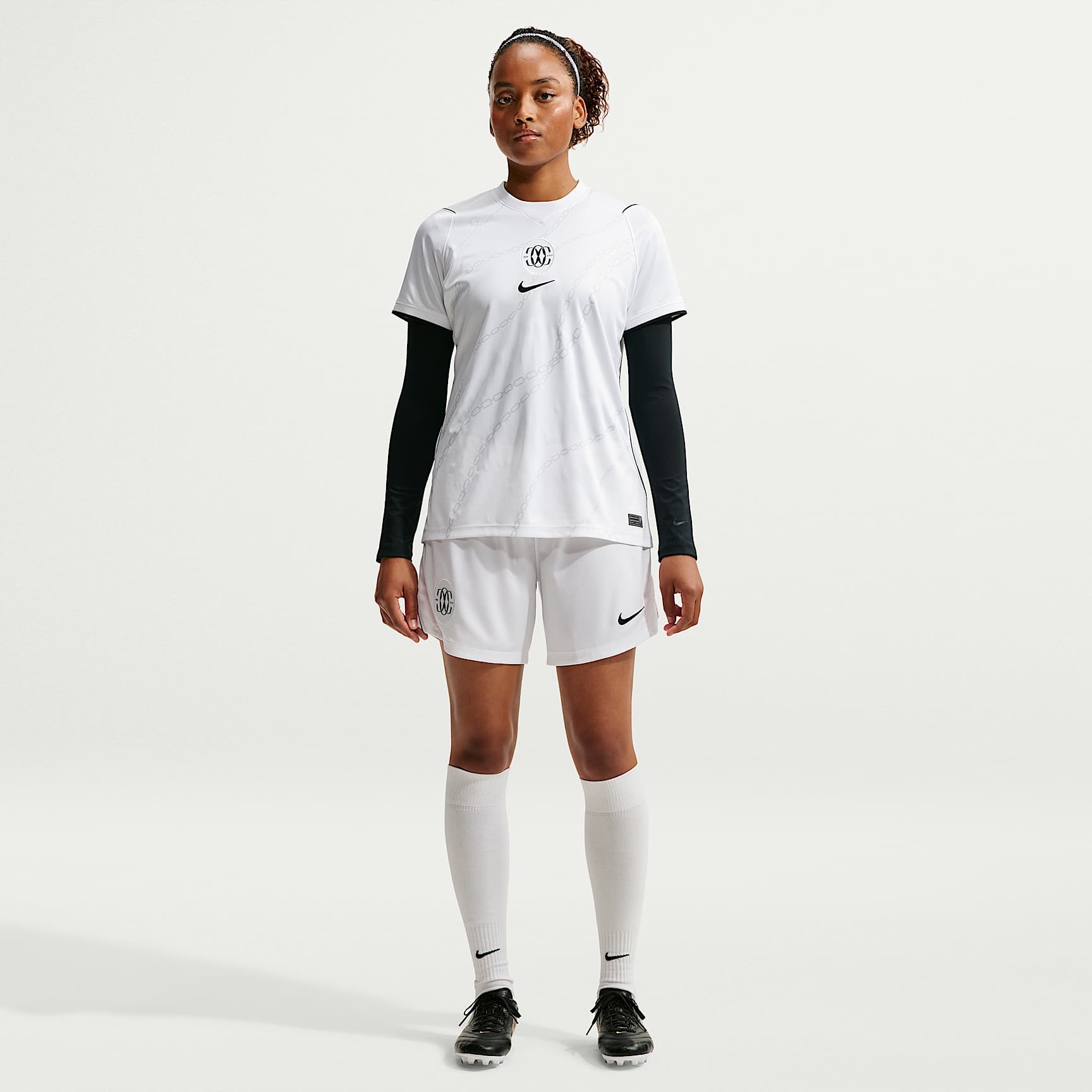 Como Stadium Home Women's Nike Dri-FIT Football Replica Shorts